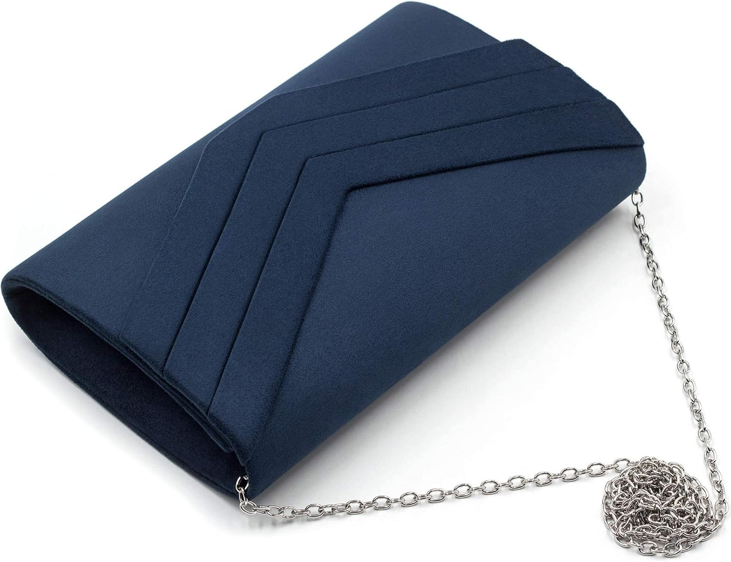 Clutch Bag for Women, Suedu Clutch Bags for Wedding Shoulder Crossbody Evening Bag