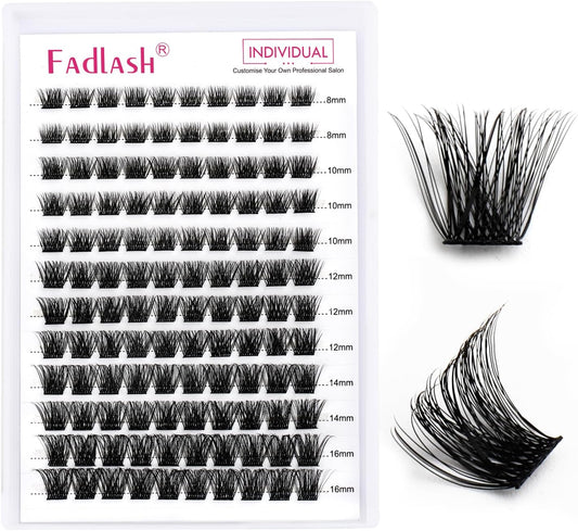 Lash 120Pcs 0.07Mm D Curl 8-16Mm 40D Mixed Trays Customizable DIY Eyelash Extensions for Beginners