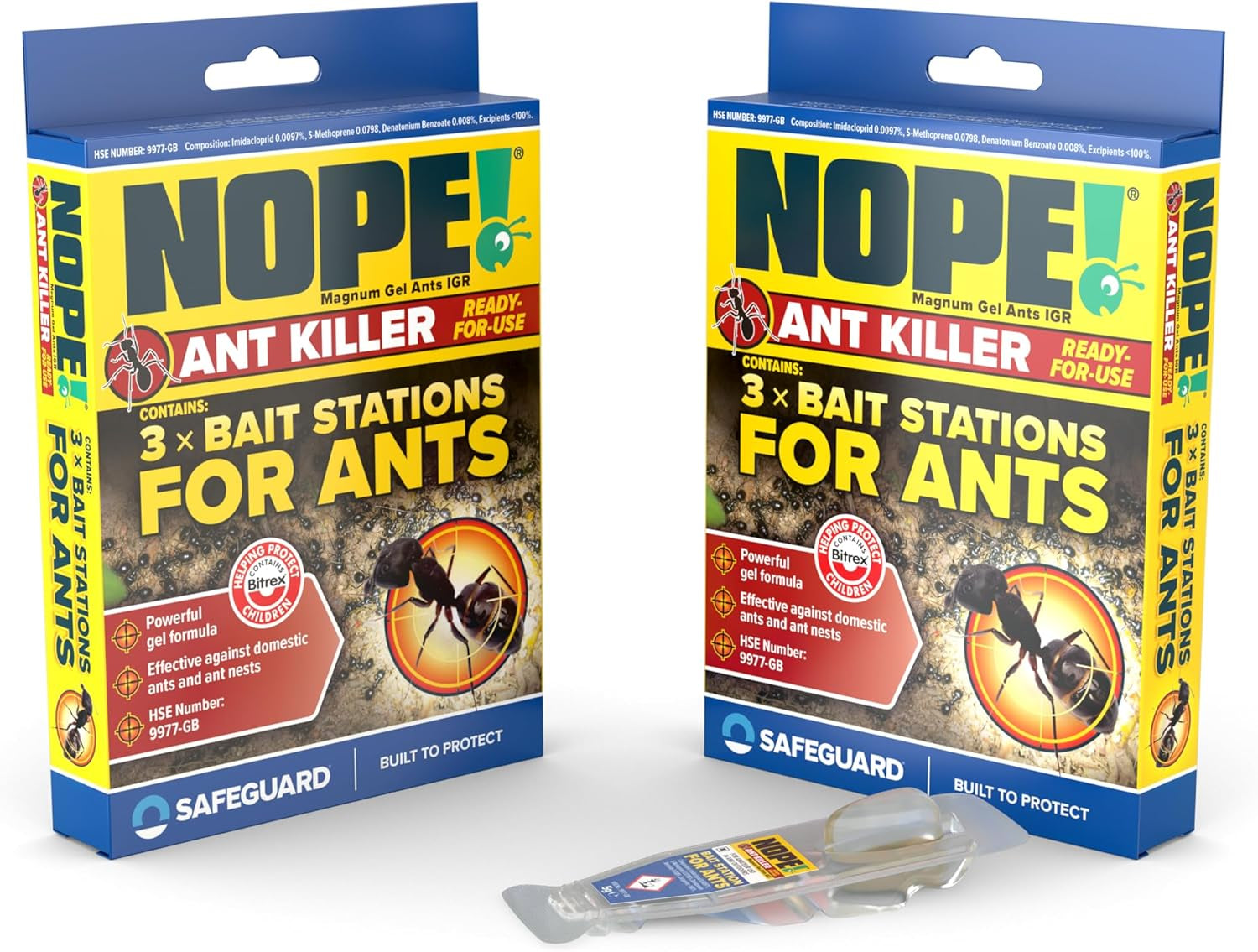 Ant Killer Bait Station (6 X 5G) Indoor & Outdoor Ant Traps. Eradicates Ants and Their Colony & Nest