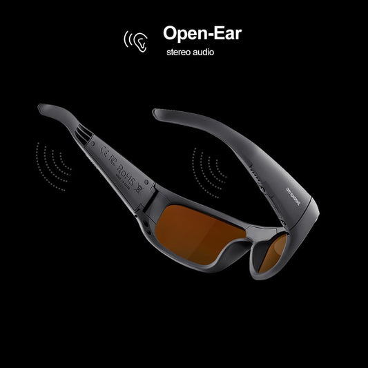 Oho Bluetooth Sunglasses,Open Ear Smart Glasses Listen Music and Calls with UV400 Protection,Sport Audio Glasses IP44 Waterproof