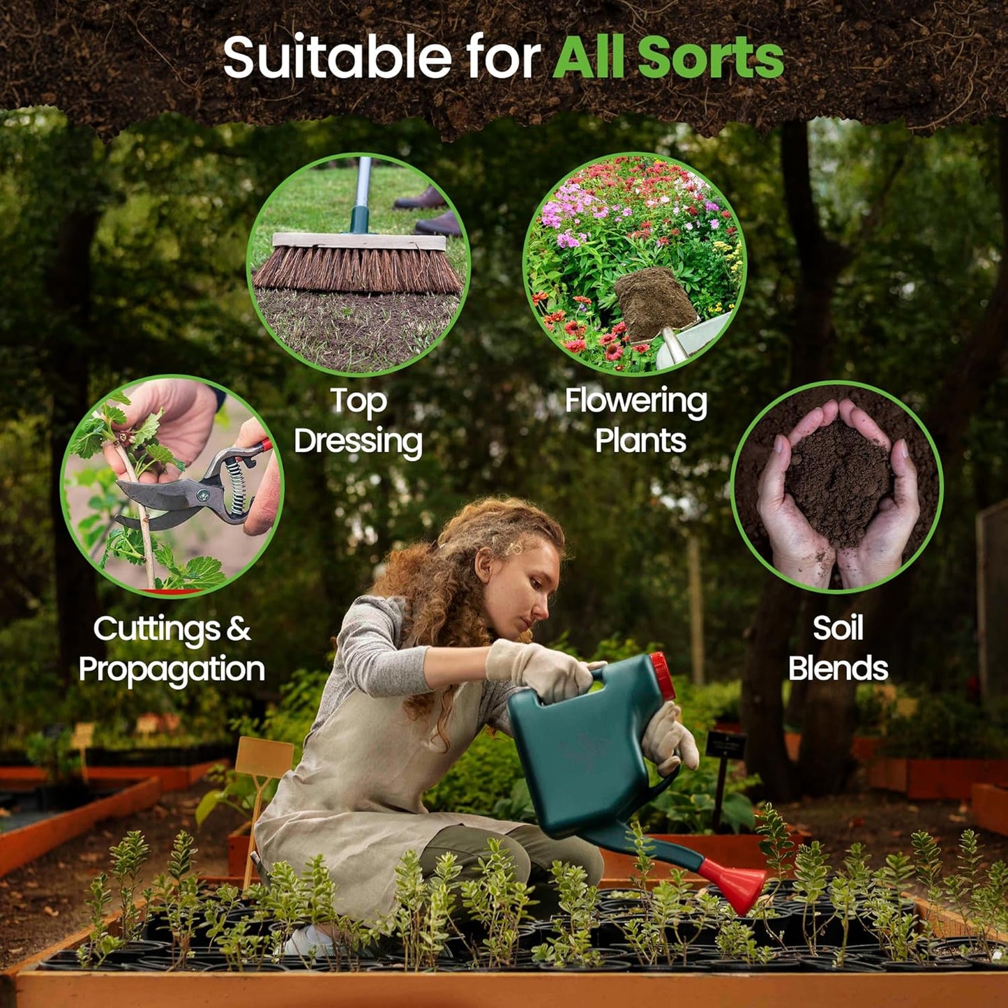 60L Multi Purpose Compost - Potting & Seed Compost for Outdoor Plants | All Purpose Indoor Plants Potting | Nutrient Rich Fertiliser for Garden, Pots, Planter Beds