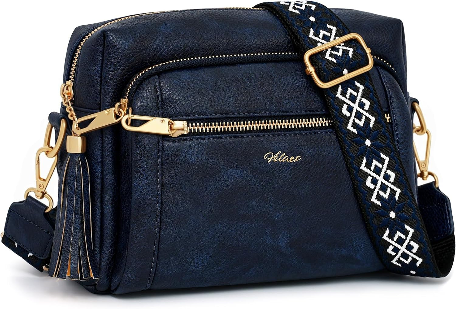 Women'S Cross Body Bags, Crossbody Bags for Women with Anti-Theft Function 4 Zip Compartments Women Shoulder Handbags with Adjustable Wide Strap