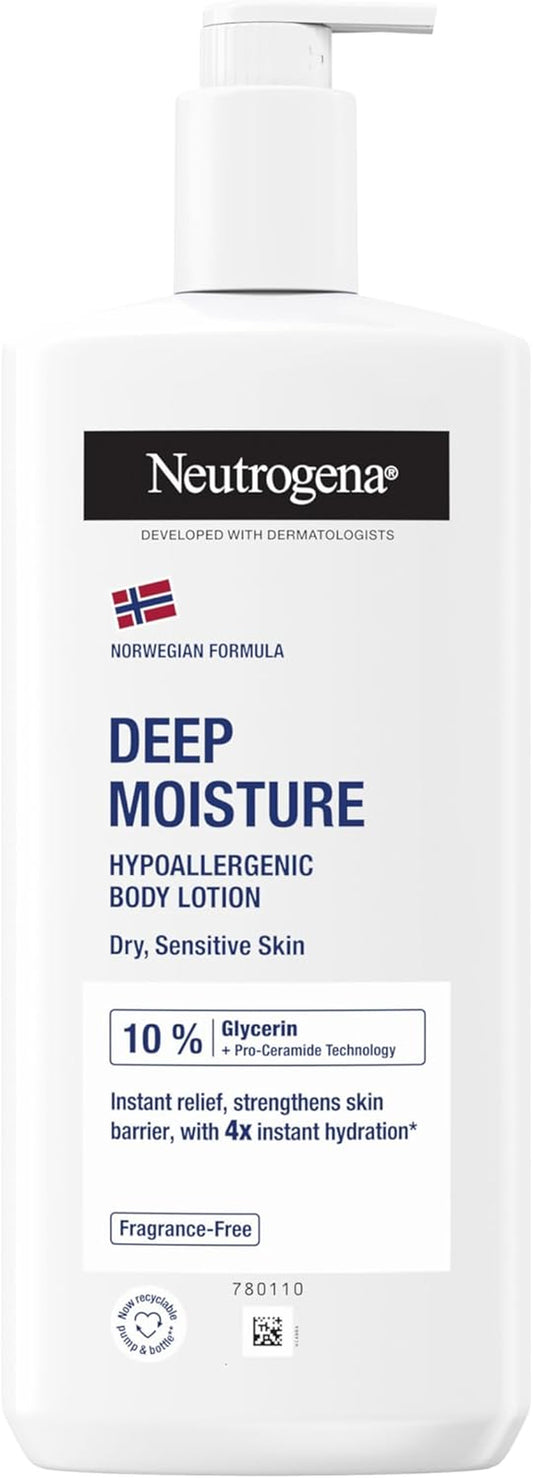 Norwegian Formula Deep Moisture Body Lotion, 400 Ml, Fragrance-Free