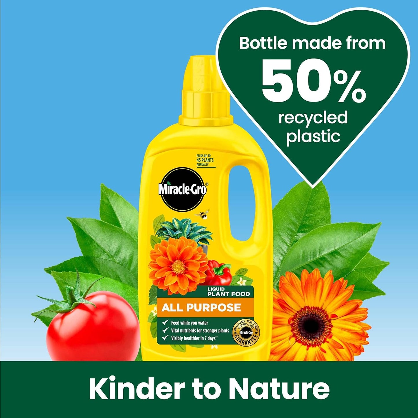 Miracle Gro All Purpose Concentrated Liquid Plant Food, 800Ml