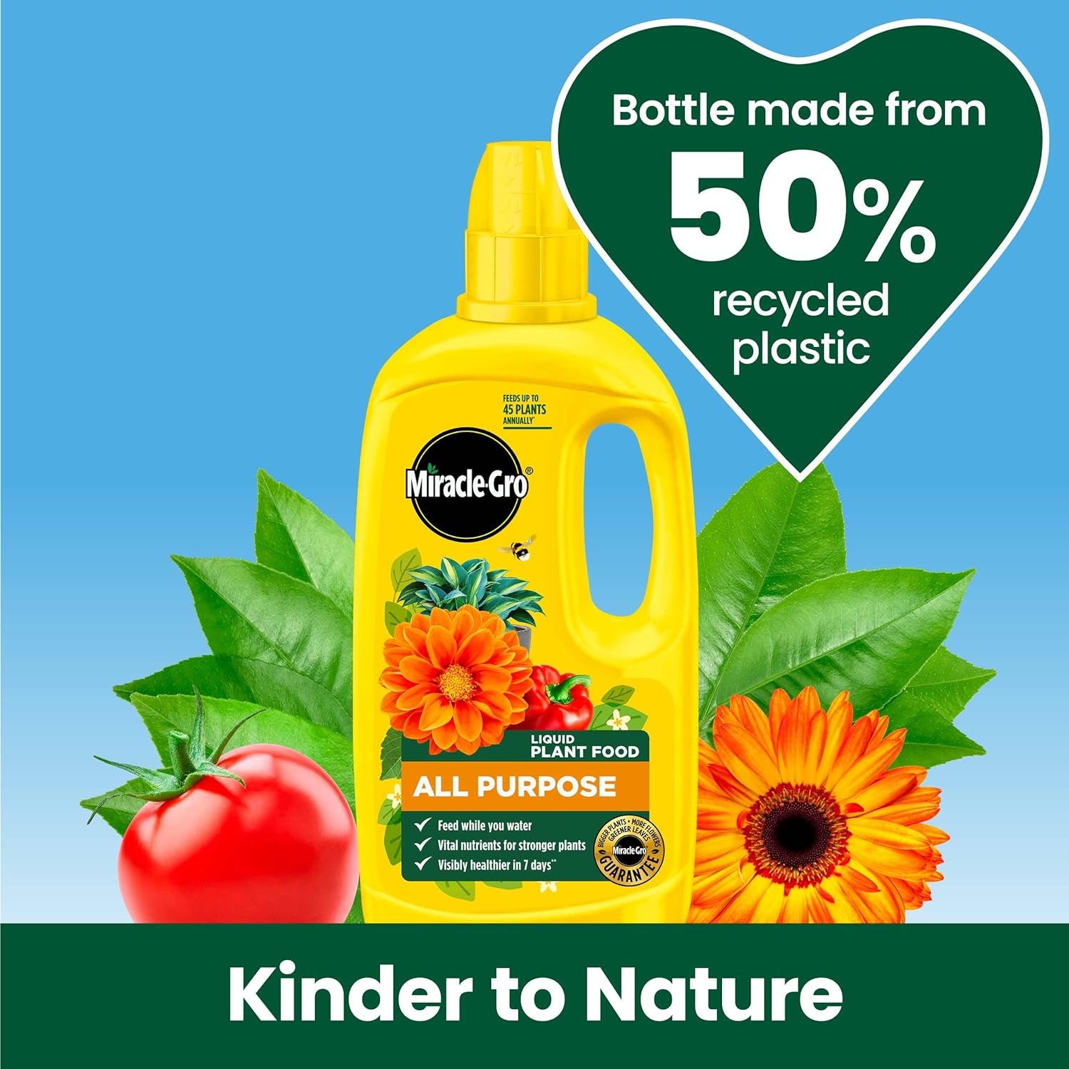 Miracle Gro All Purpose Concentrated Liquid Plant Food, 800Ml