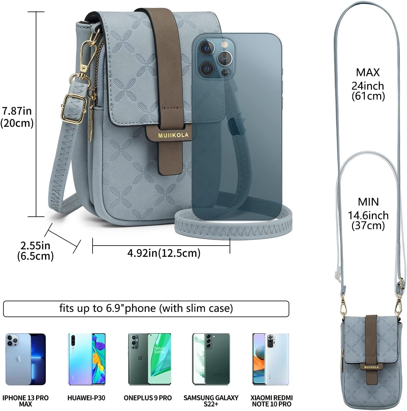 Small Phone Shoulder Bag，Pu Leather Women'S Cross Body Bags Handbag with Card Slots, with Adjustable Wide Strap，Versatile Crossbody Bags for Women with Multiple Pockets