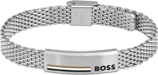 Jewelry Men'S ALEN Collection Mesh Bracelet in Stainless Steel – Available in Silver, Gold or Black