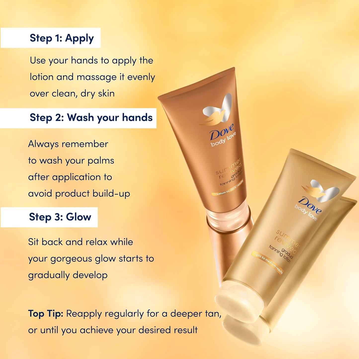 Light to Medium Self Tan Lotion 1 Gradual Tan Lotion for Sun-Kissed Skin Tanning Lotion for All Skin Types 200 Ml