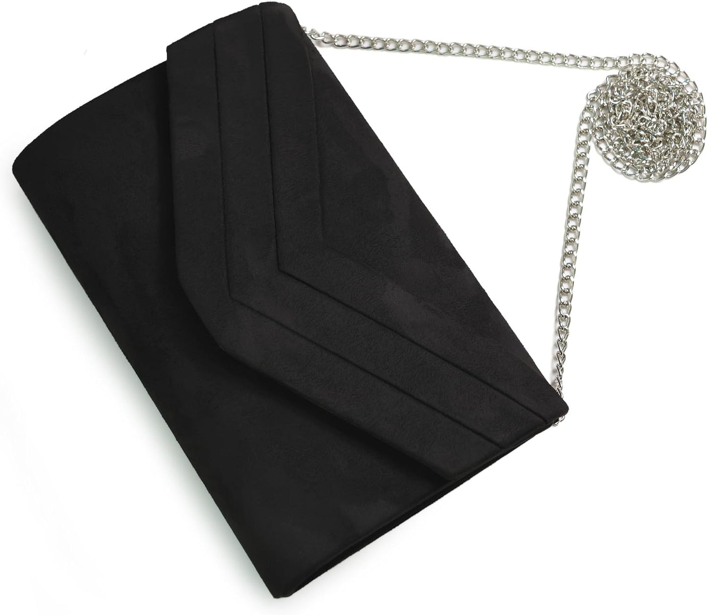 Clutch Bag for Women, Suedu Clutch Bags for Wedding Shoulder Crossbody Evening Bag