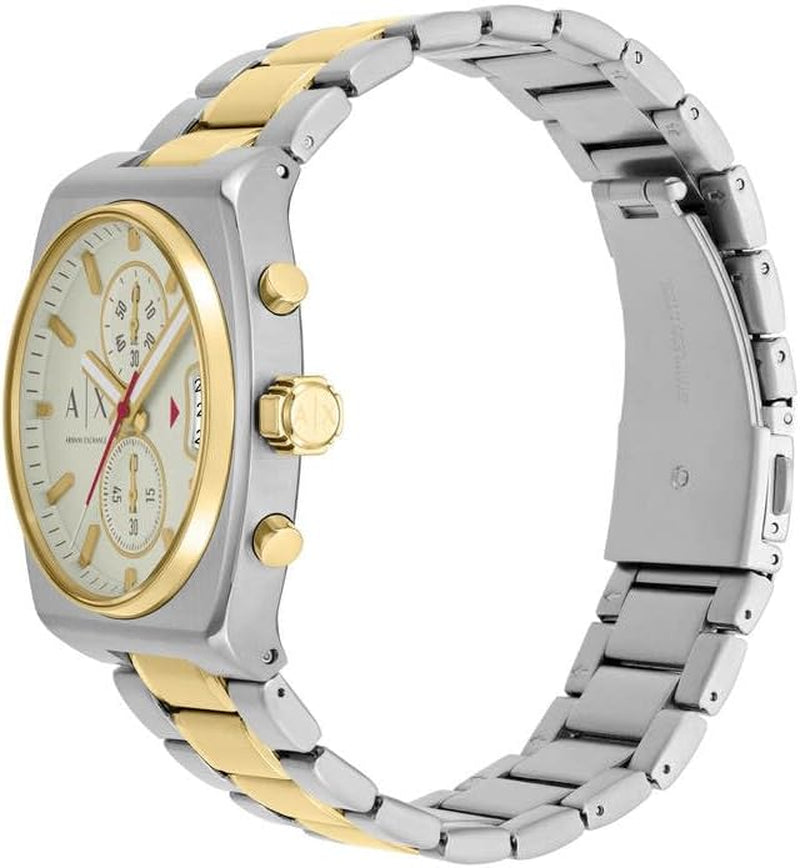 Armani Exchange Watch for Men, Quartz Chronograph Movement and 40 Mm Case Size with Stainless Steel Strap