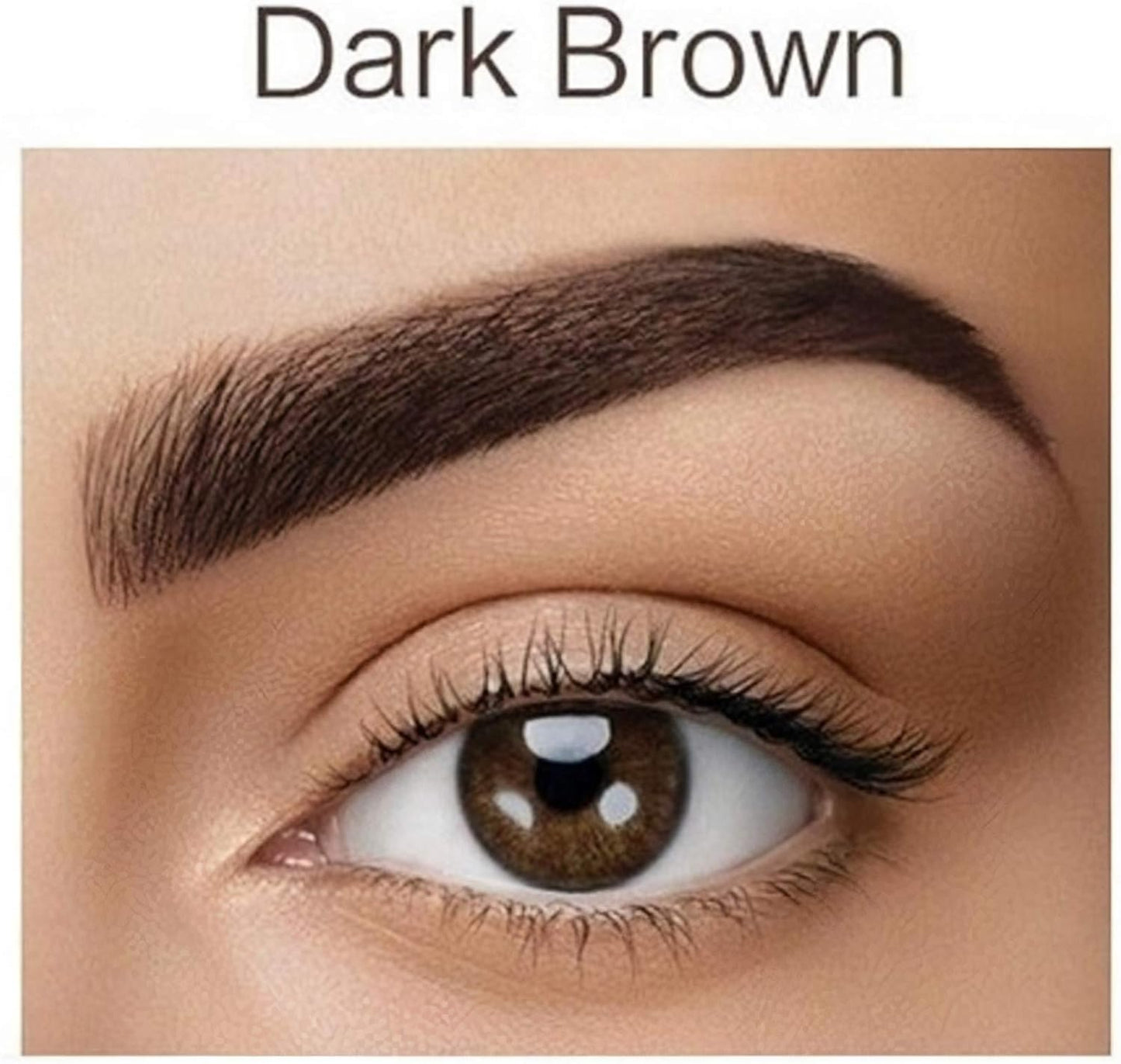 Eyebrow Tint Set with Developer, 20+ Applications, up to 4 Weeks Lasting Effect, Brow Dye Kit with Argan and Castor Oil, All in One Tinting Set (3.0 Dark Brown)