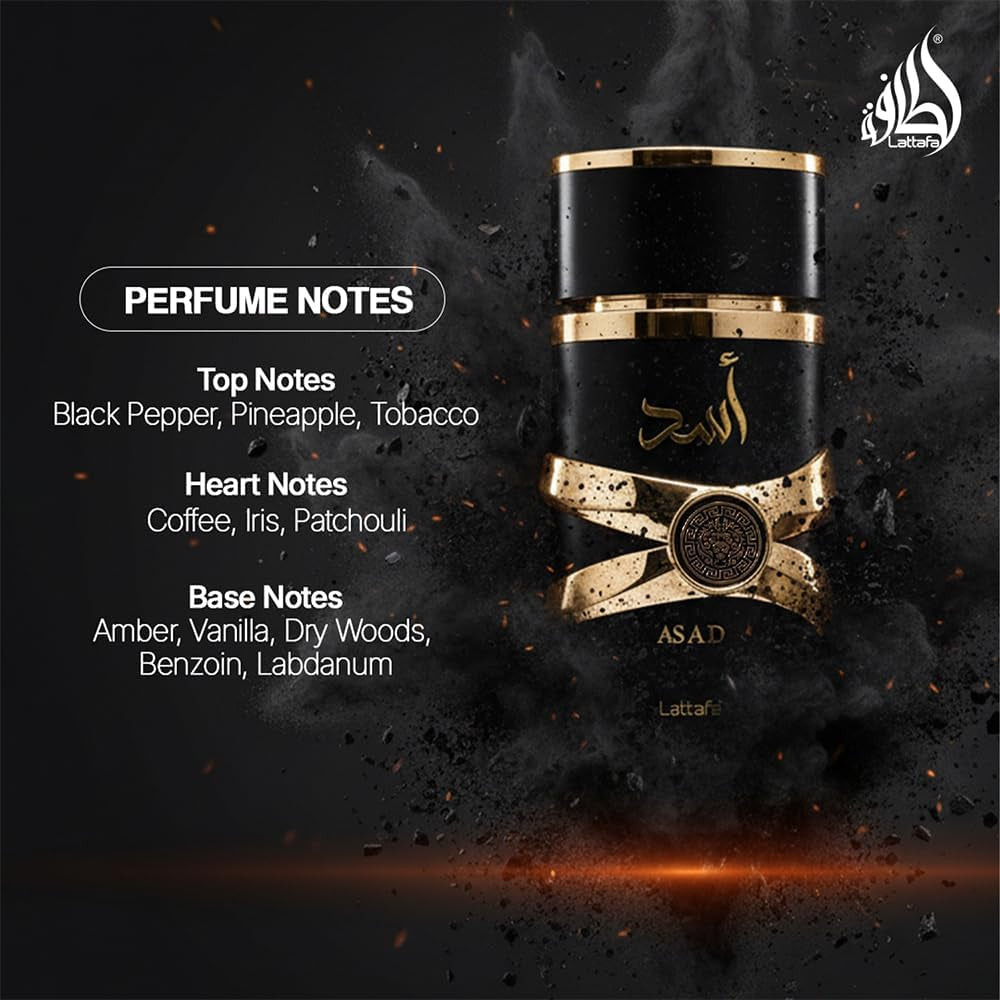 Asad Premium Perfume Refreshing Oud and Musk Fragrances Eau De Parfum 100 Ml Perfume for Unisex (Pack of 1), 100 Ml (Pack of 1)