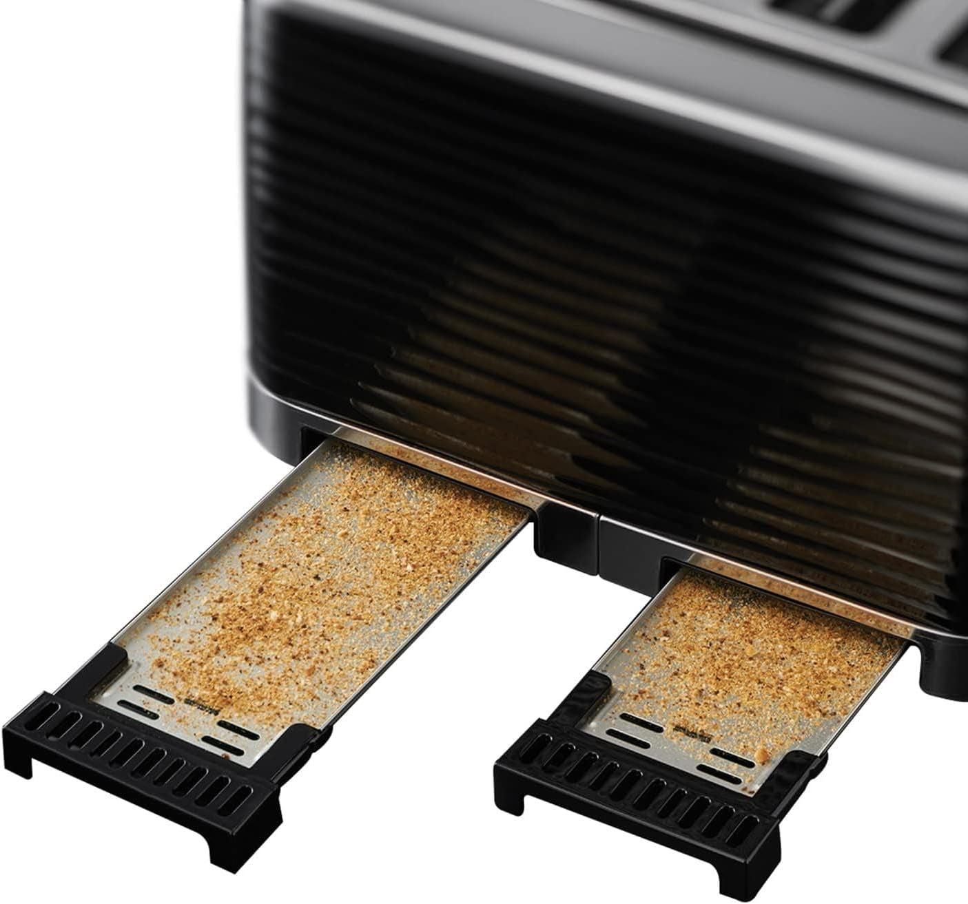 Inspire 4 Slice Toaster (Extra Wide Slots, High Lift Feature, 6 Browning Levels, Frozen/Cancel/Reheat Function with Blue LED Illumination, 1800W, Black Textured High Gloss) 24381