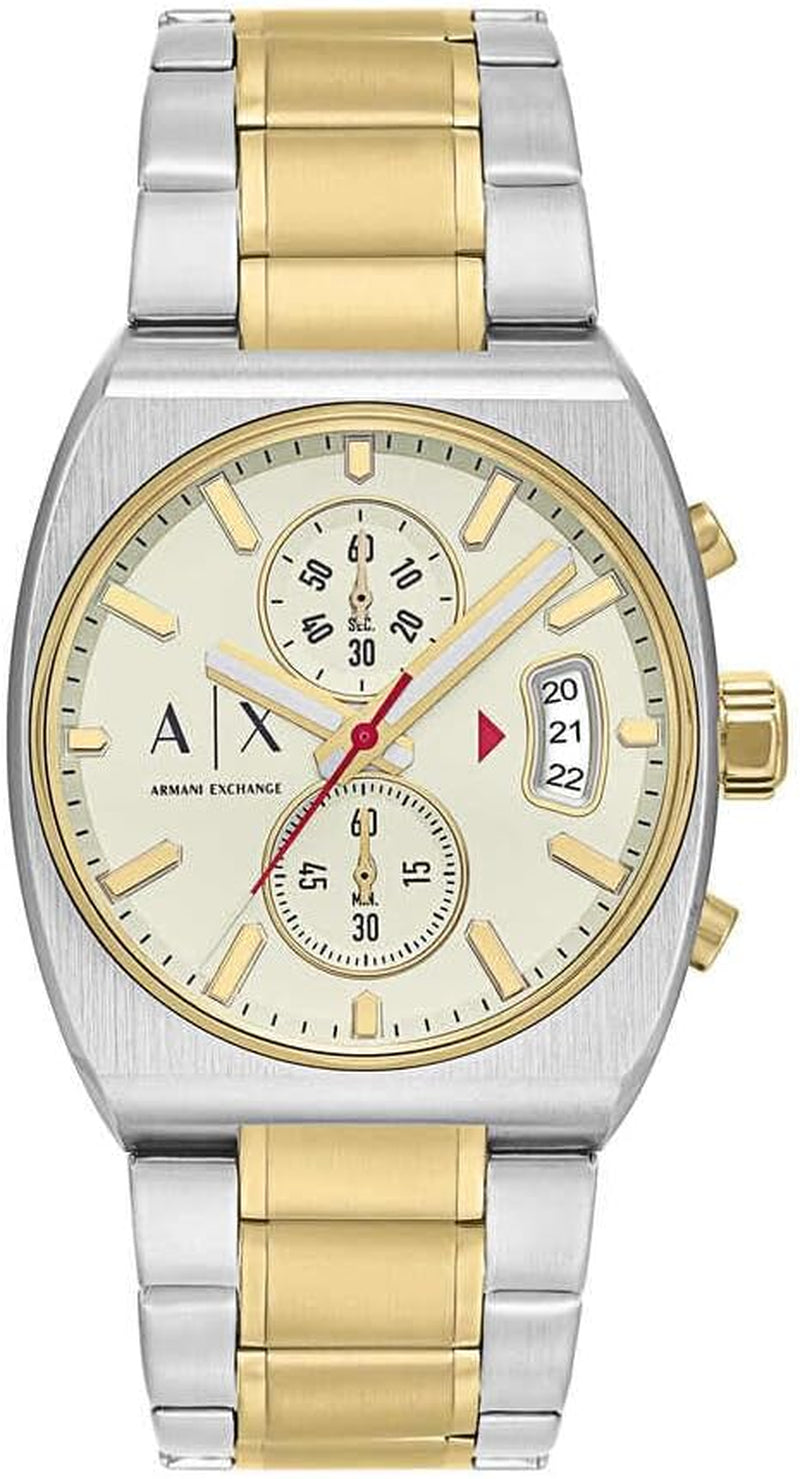 Armani Exchange Watch for Men, Quartz Chronograph Movement and 40 Mm Case Size with Stainless Steel Strap