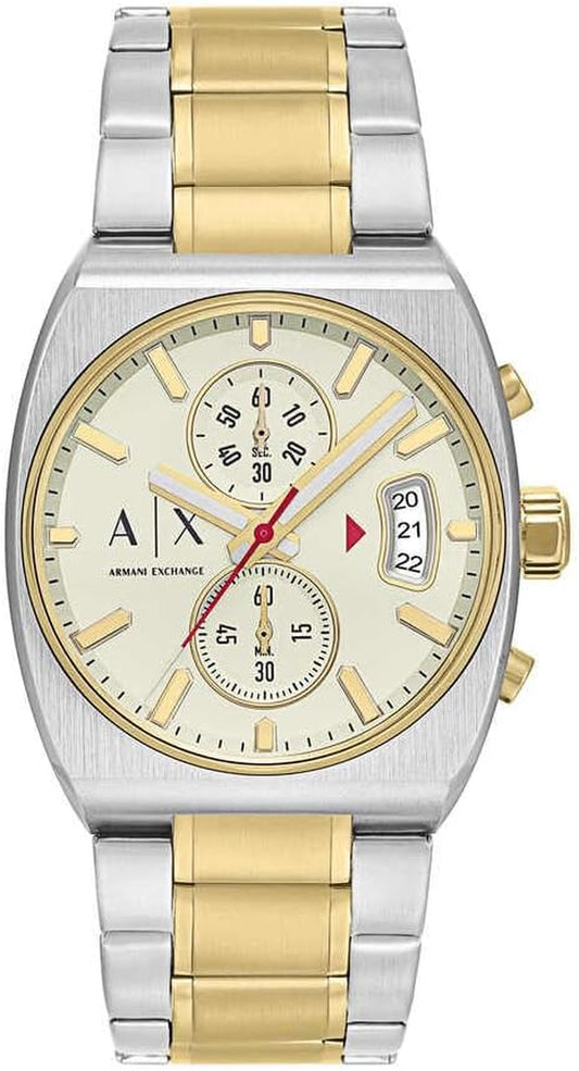 Armani Exchange Watch for Men, Quartz Chronograph Movement and 40 Mm Case Size with Stainless Steel Strap