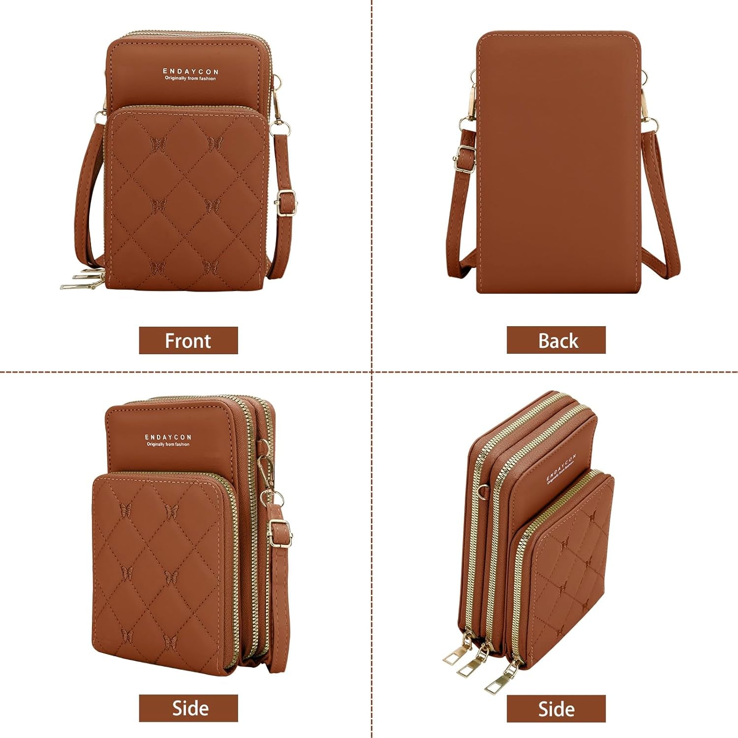 Small Crossbody Bags Mobile Phone Wallet Bags with Large Capacity and Adjustable Shoulder Strap for Women Girl