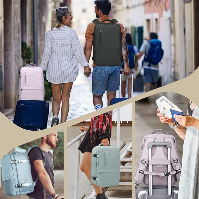 for Ryanair Cabin Bags 40X30X20, Travel Backpack Womens Underseat Cabin Bag Small Hand Luggage Bag Carry-Ons Backpack Flight Bag with Bottle Holder