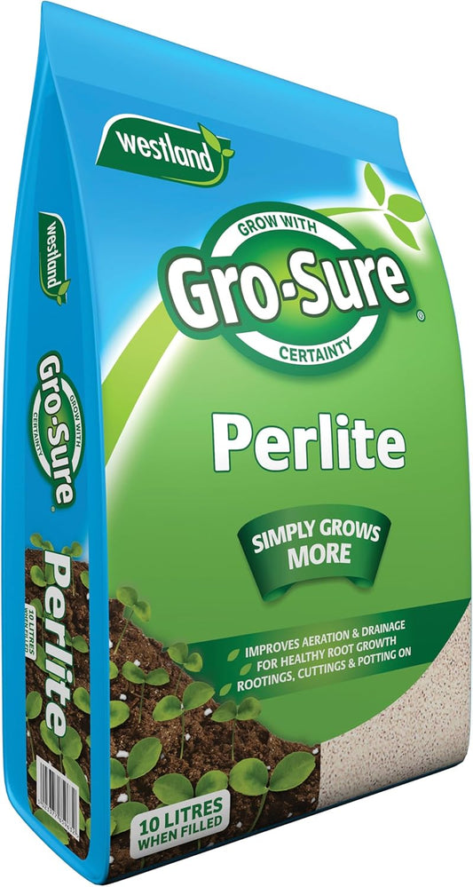 Gro-Sure Perlite 10L - for Improved Aeration and Drainage