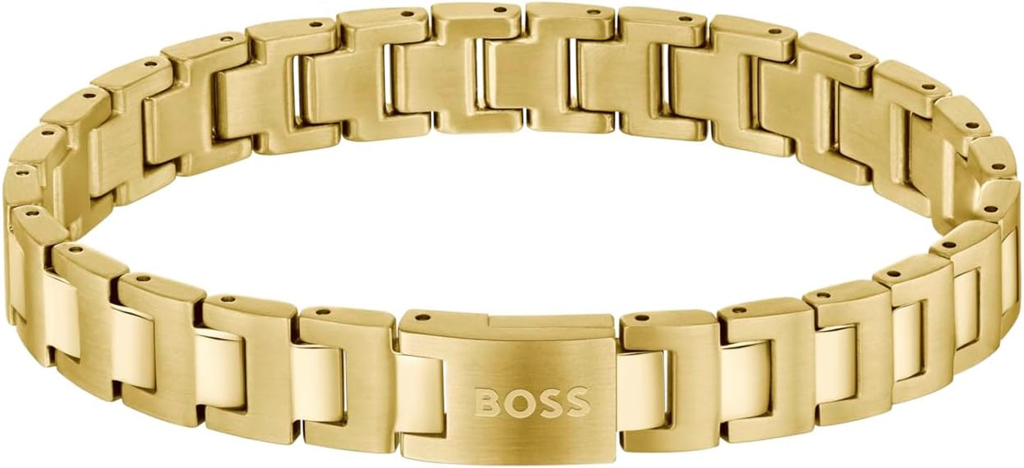 Jewelry Men'S CANDOR JEWELRY Collection Link Bracelet in Stainless Steel – Available in Silver, Gold or Black