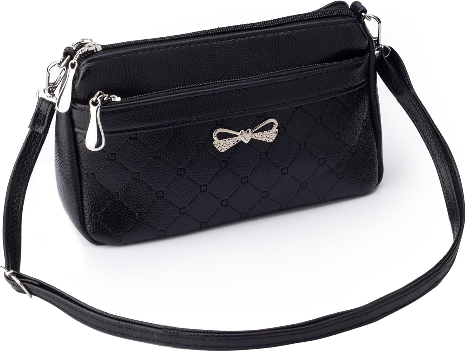 Women Handbags Shoulder Bags Small Square Soft PU Leather Cross Body Ladies Bags Elegant Butterfly Decoration