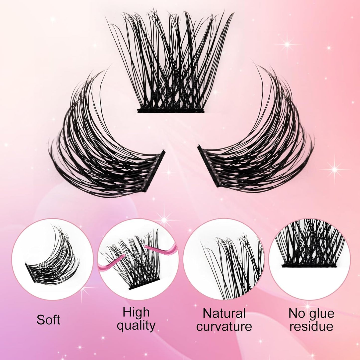 Lash 120Pcs 0.07Mm D Curl 8-16Mm 40D Mixed Trays Customizable DIY Eyelash Extensions for Beginners