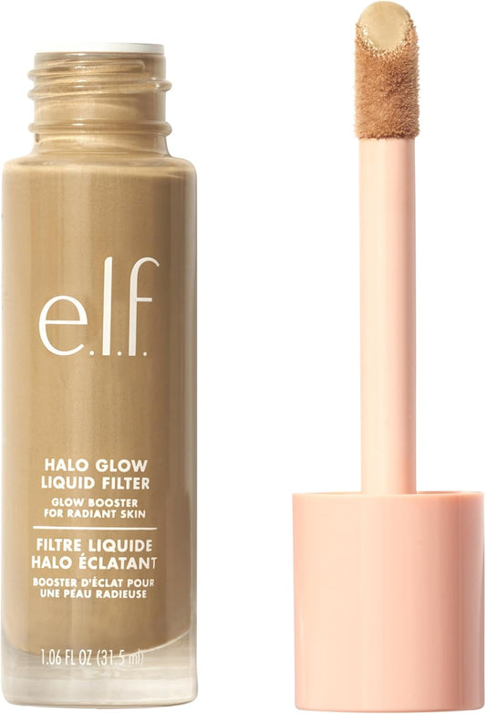 Halo Glow Liquid Filter, Complexion Booster for a Glowing, Soft-Focus Look, Infused with Hyaluronic Acid, Vegan & Cruelty-Free, 3.5 Medium