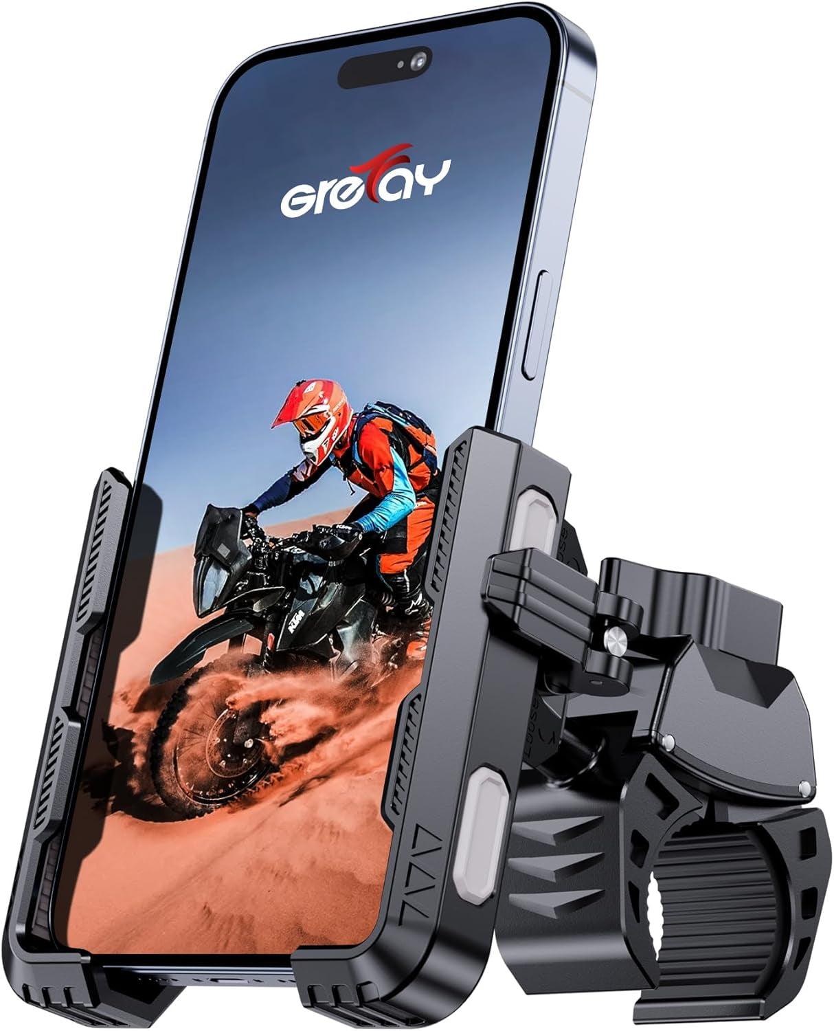 Bike Phone Holder Motorbike Phone Holder [1S Quick Release Robust Connections] anti Shake Universal 360° Bicycle Handlebar Holder for Iphone 17 16 15 14 13 Samsung S23/S22 4.5-7" Smartphone