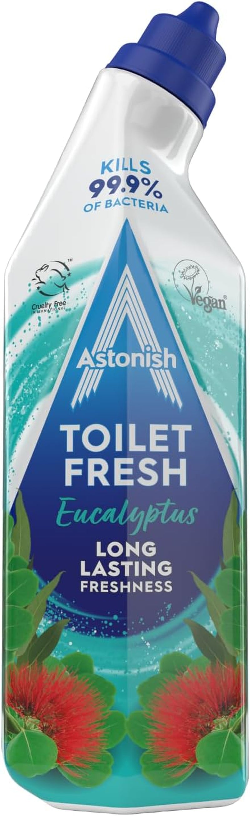 Eucalyptus Toilet Fresh Gel, Kills 99.9% of Bacteria, Limescale Prevention, 750Ml