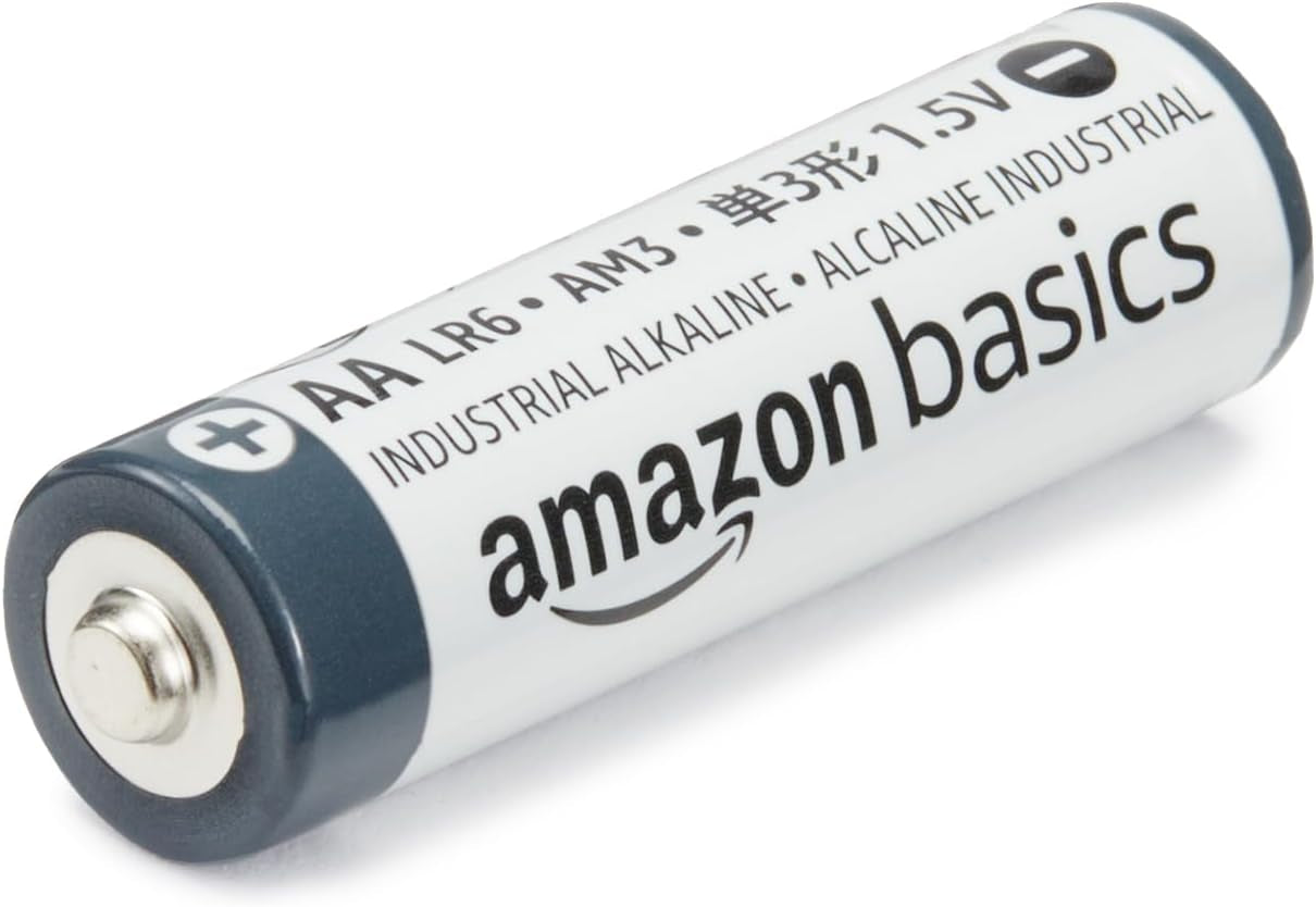 40-Pack AA Alkaline Industrial Batteries, 1.5 Volt, 5-Year Shelf Life