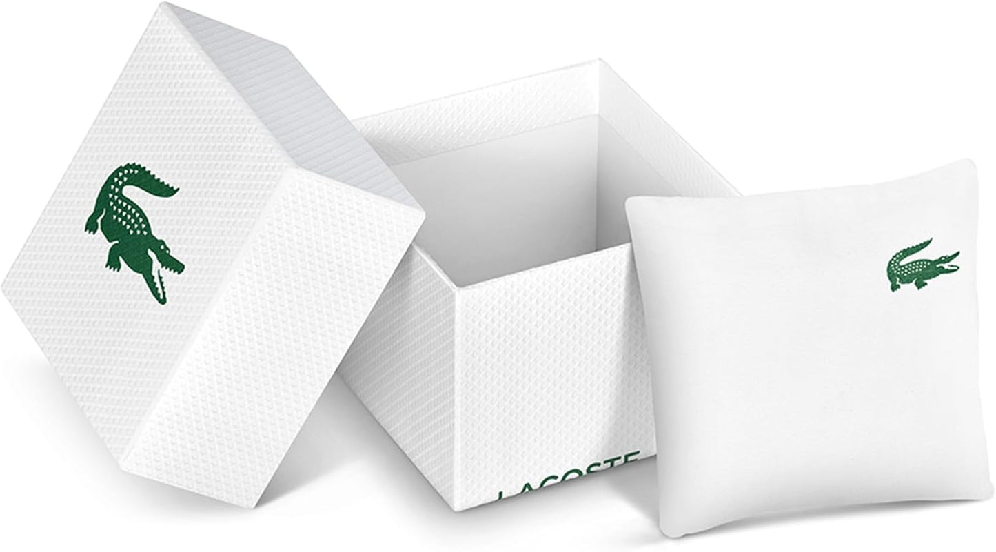 Lacoste Three Hand Quartz Movement Watch for Men Lisbon Collection with Stainless Steel Bracelet or Leather Strap