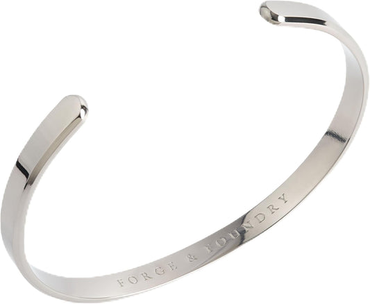 Men'S Minimalist Titanium Cuff Bracelet | Versatile Unisize Waterproof | Design-Led Artisan Jewellery, from London | Ravick