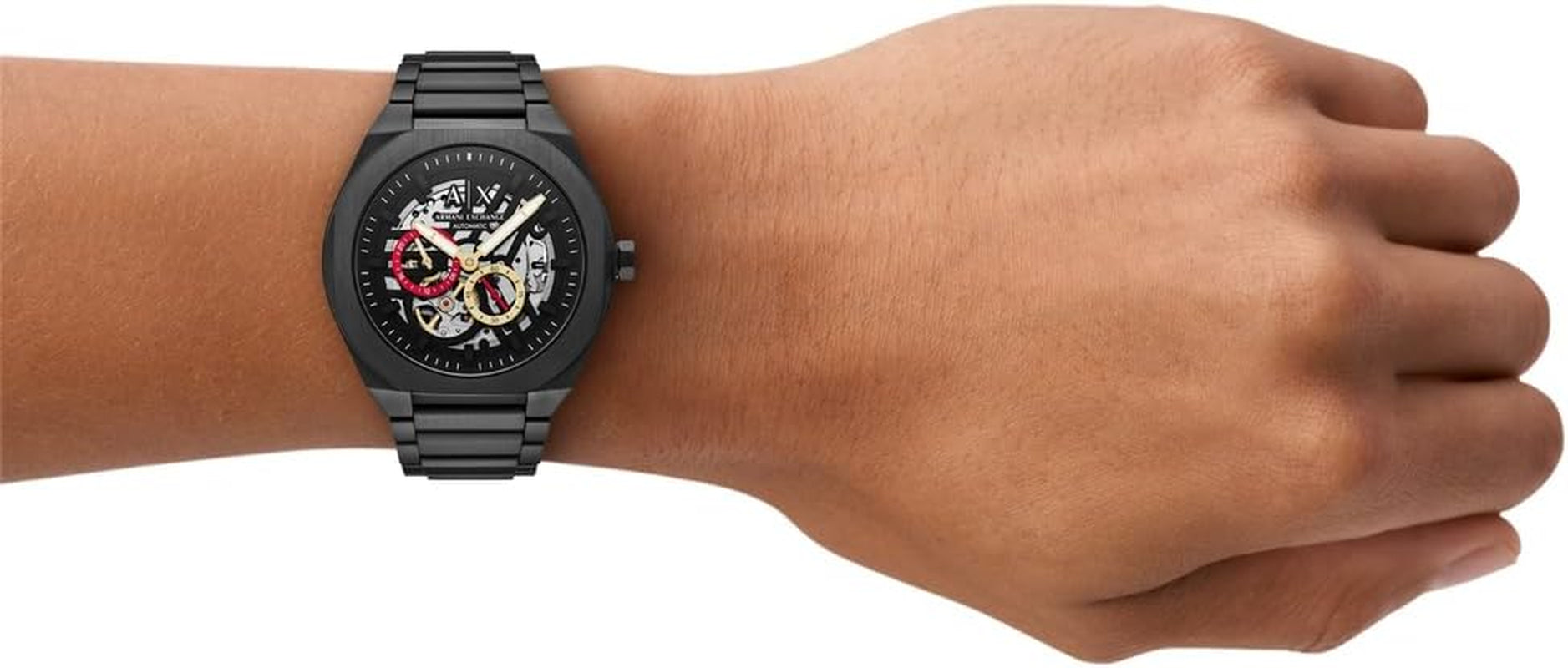 Armani Exchange Men'S 44MM Black Stainless Steel Watch, AX4196
