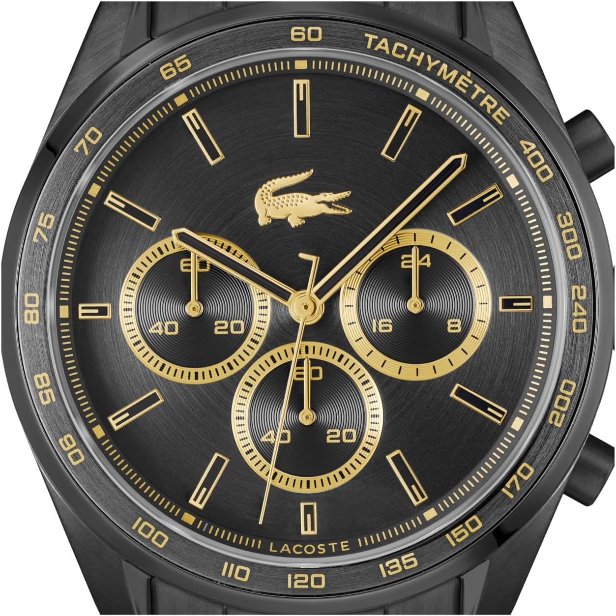 Lacoste Chronograph Quartz Watch Boston Collection for Men with Leather or Stainless Steel Bracelet in Link or Mesh