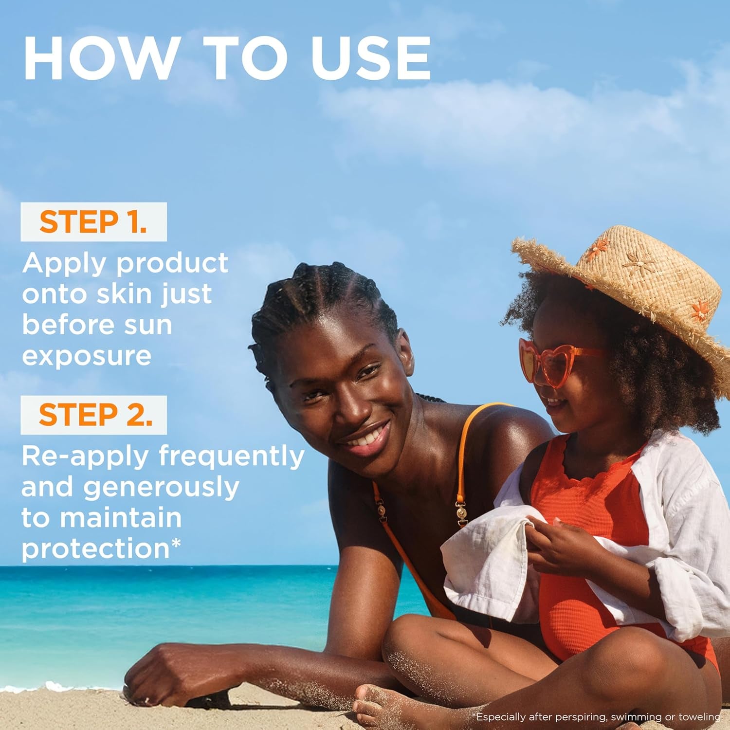 Ambre Solaire Sun Cream SPF 50+ Sensitive Advanced Kids Anti-Sand Sun Protection Mist Spray, Very High Protection UVA & UVB, Water Resistant, for Face & Body, Cruelty Free 150Ml