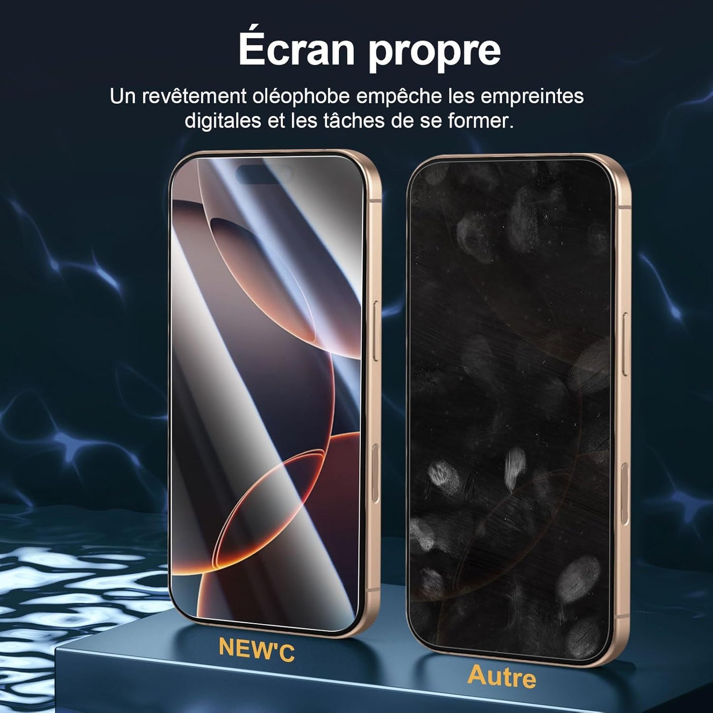 3 Pack Designed for Iphone 17, 17 Pro, Iphone 16 Pro Screen Protector (6.3 Inches), Enhanced Tempered Glass Protection with Easy Installation Tool Included,Case Friendly Ultra Resistant