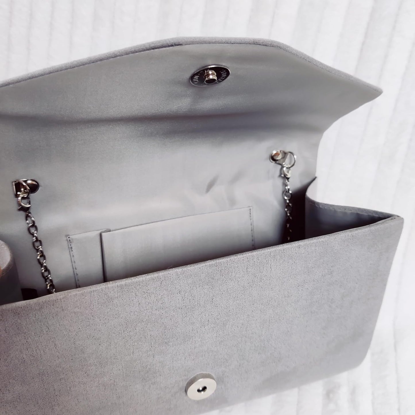Women'S Stylish Suede Envelop Style Bridal Wedding Evening Clutch Party Purse Hand Bag