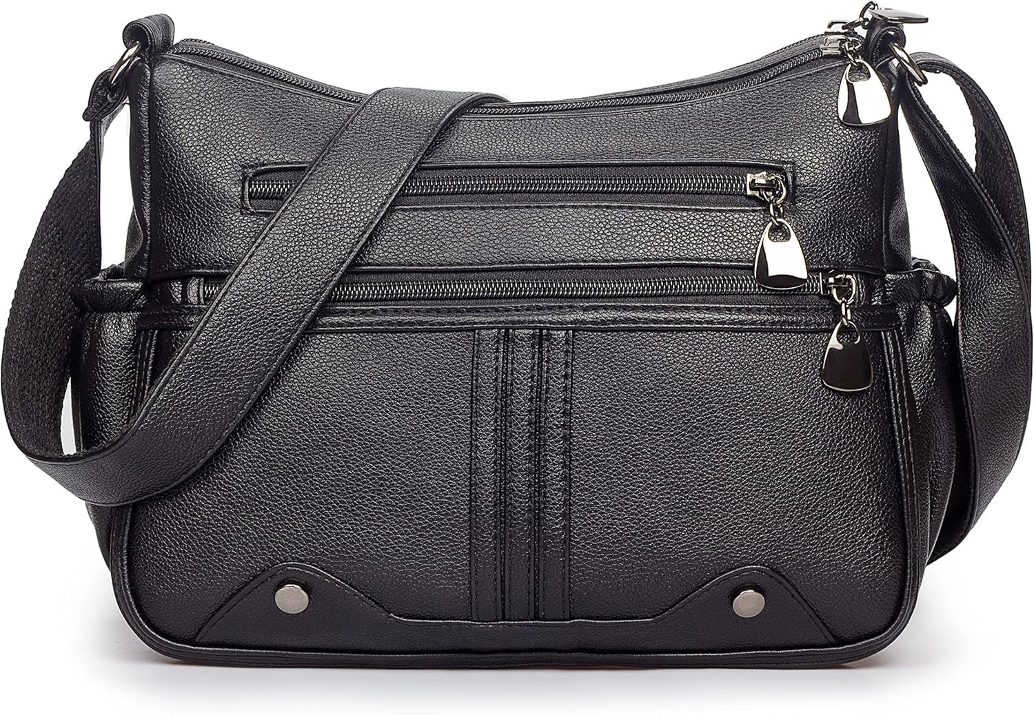 Ladies Handbags Medium Shoulder Bag for Women Crossbody Bags for Women Multi Pockets Handbag PU Leather Soft Shoulder Bag