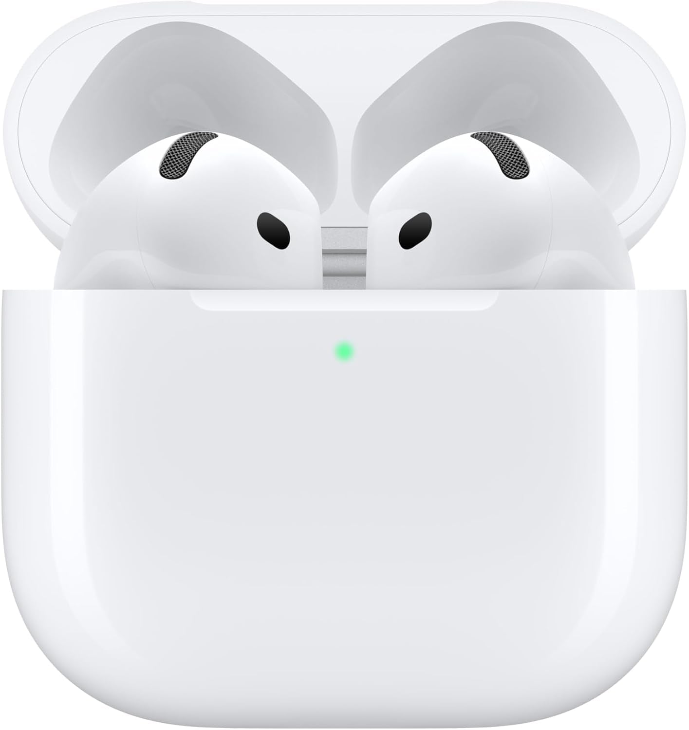 Airpods 4 Wireless Earbuds, Bluetooth Headphones, Personalised Spatial Audio, Sweat and Water Resistant, USB-C Charging Case, H2 Chip, up to 24 Hours of Battery Life, Effortless Setup for Iphone