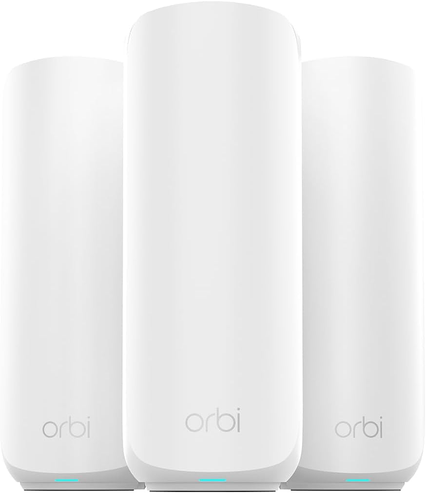 Orbi 370 Series | Wifi 7 Mesh System | RBE373 | Mesh Wifi Router + 2 Satellites | up to 3.6 Gbps Speed | Covers 4,500 Sq. Ft | 70 Devices | 2.5GB Internet Port | Dual Band BE3600