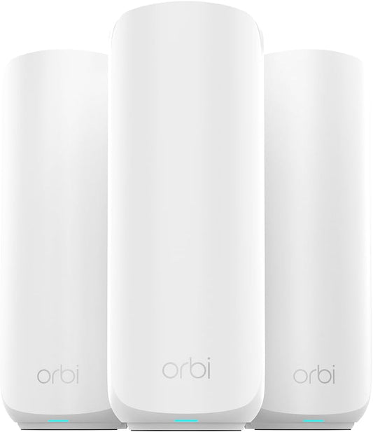 Orbi 370 Series | Wifi 7 Mesh System | RBE373 | Mesh Wifi Router + 2 Satellites | up to 3.6 Gbps Speed | Covers 4,500 Sq. Ft | 70 Devices | 2.5GB Internet Port | Dual Band BE3600