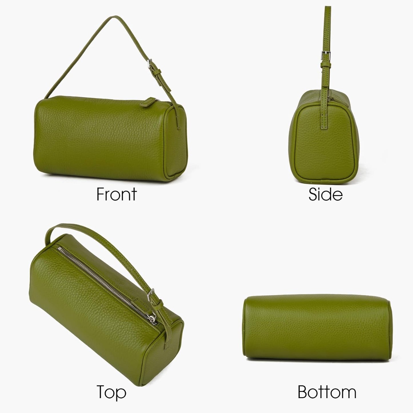 Premium Full-Grained Leather Crossbody Purses for Women, Hobo Bags for Women Crossbody with Adjustable Strap