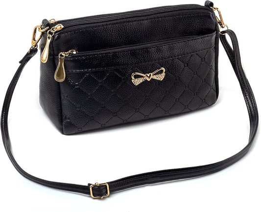Women Handbags Shoulder Bags Small Square Soft PU Leather Cross Body Ladies Bags Elegant Butterfly Decoration