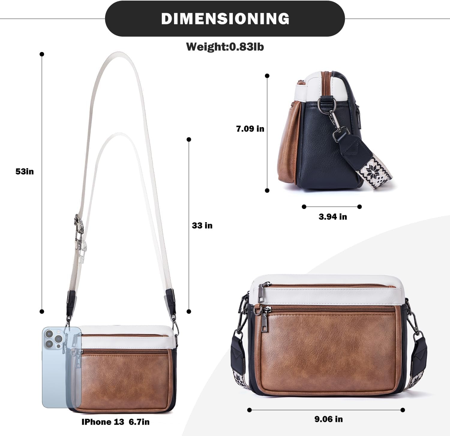Cross Body Bag Women,Crossbody Bags for Ladies,Pu Leather Medium Shoulder Handbags Built in Wallet Adjustable Wide Shoulder Straps