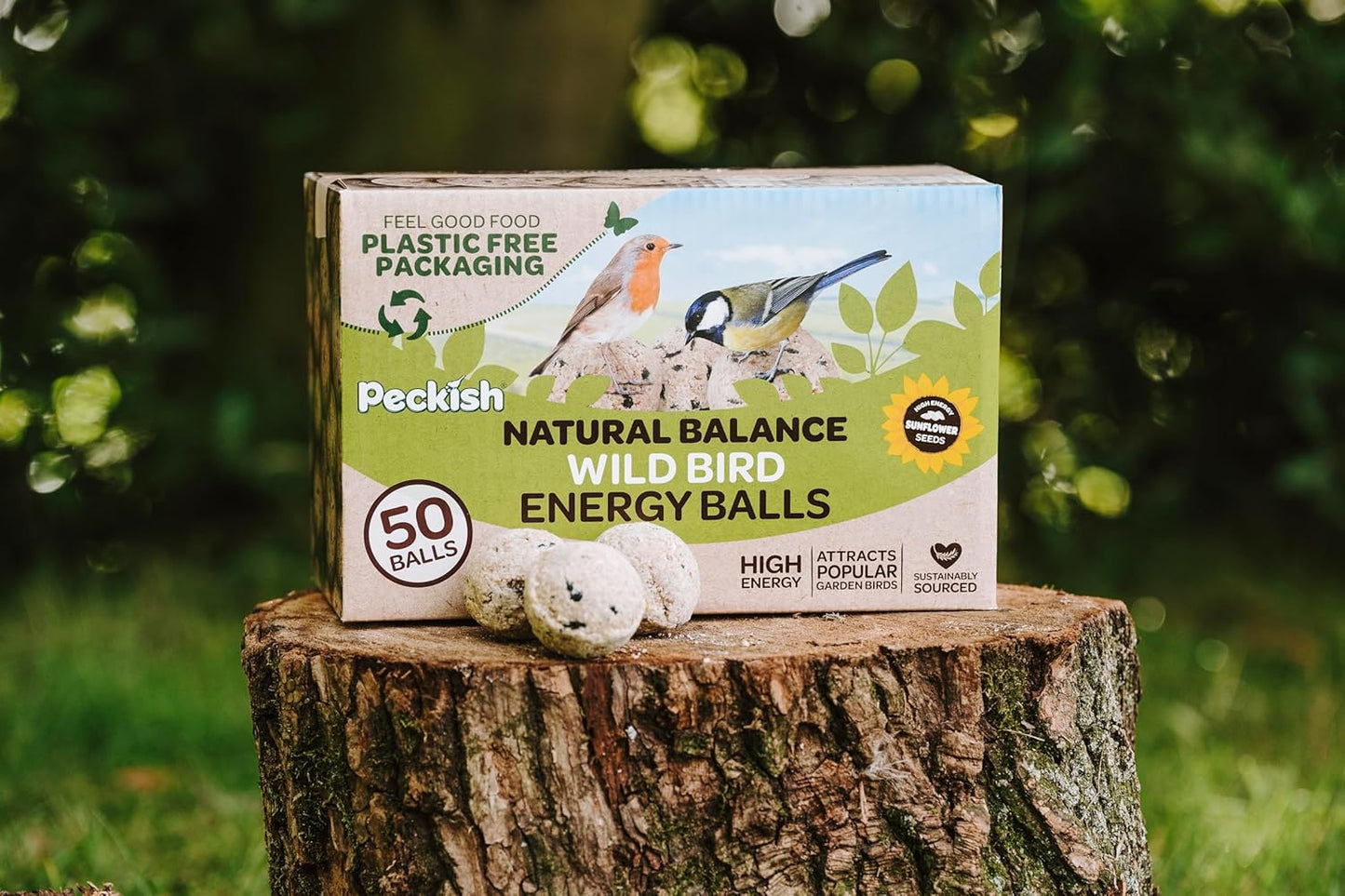 Natural Balance High Energy Fat Balls for Wild Birds - 50 Fat Ball Box