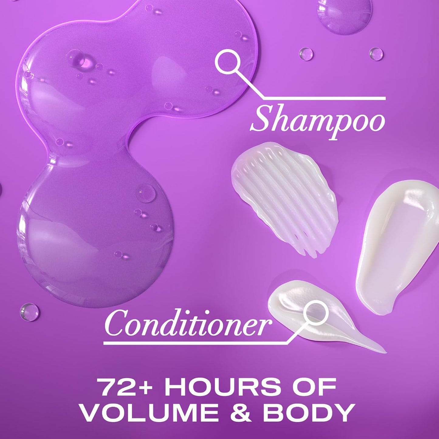 Biotin and Collagen Volumising Hair Shampoo, Thick and Full, with Vitamin B7 Biotin, and Collagen, for Fine Hair, Sulfate Free Surfactants, 385Ml