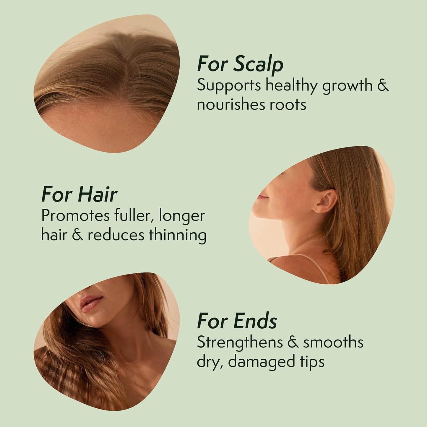 Rosemary Oil for Hair Growth, Pre-Diluted Scalp Oil, Stimulates Growth, Strengthens Dry and Damaged Strands, Nourishes Split Ends, Colour Safe, for All Hair Types, Vegan, 150 Ml