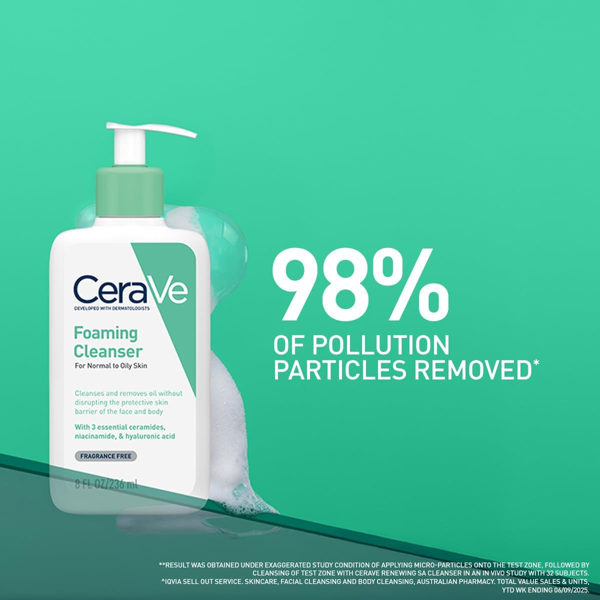 Foaming Cleanser for Normal to Oily Skin with Niacinamide and 3 Essential Ceramides