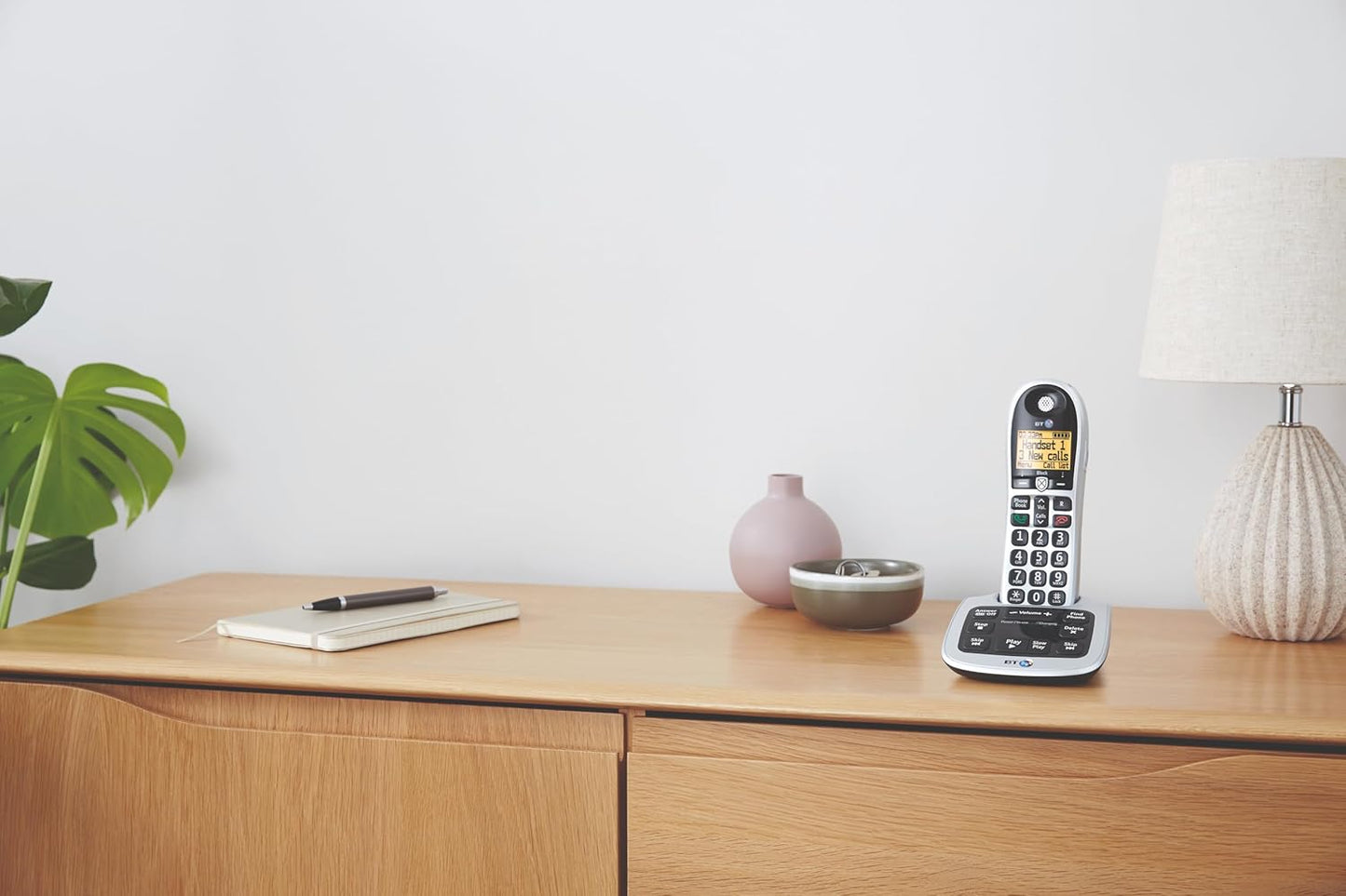 4600 Cordless Landline House Phone, Home Phone, Big Buttons, Advanced Nuisance Call Blocker, Answer Machine, Twin Handset Pack