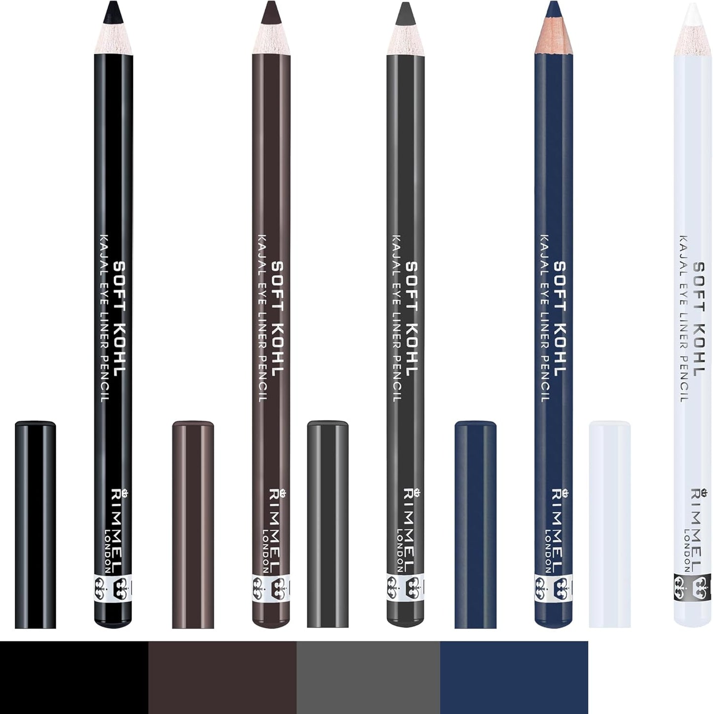 Soft Kohl Kajal Professional Eyeliner Pencil, Denim Blue, Long-Lasting, Vibrant Colour, Smudgeable 1.2 Grams