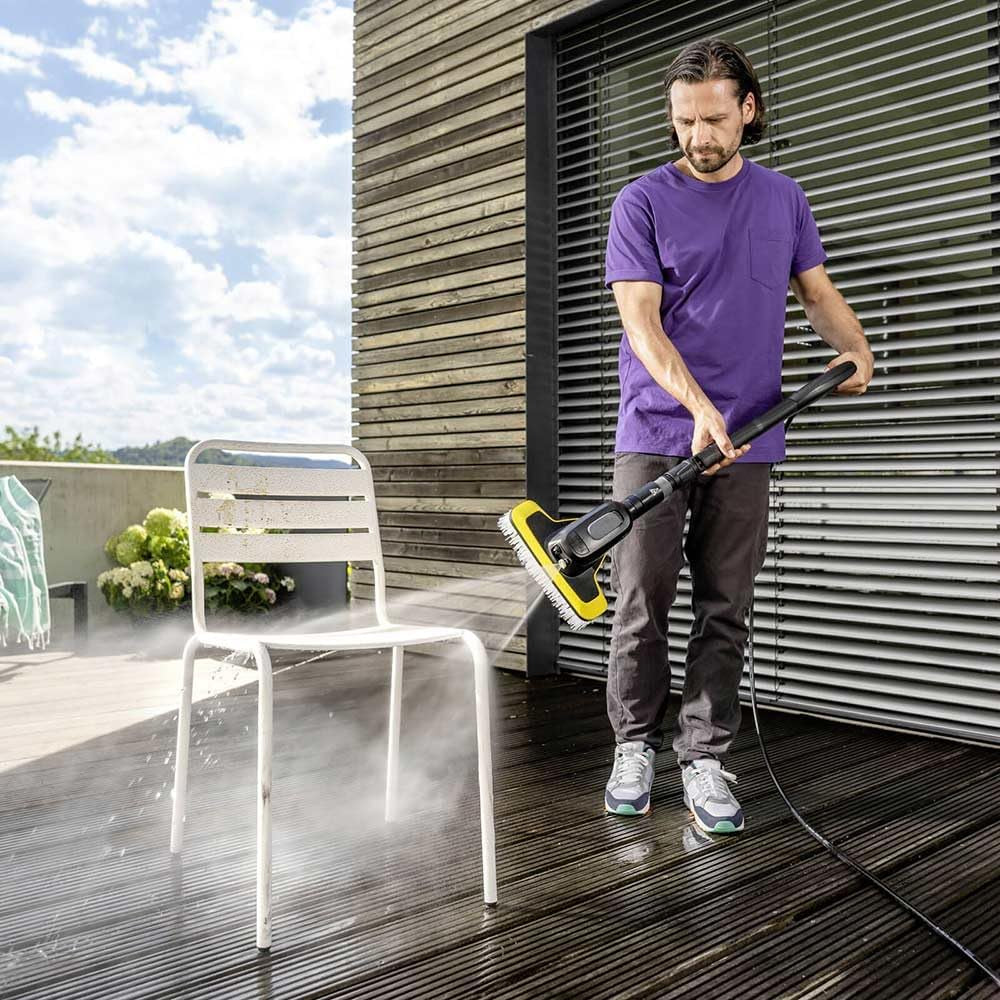 WB 7 plus 3-In-1 Wash Brush, 3 Functions: Foam Jet, High-Pressure Flat Spray Nozzle, Soft Brush, Original Accessory for  Pressure Washer K 2-K 7